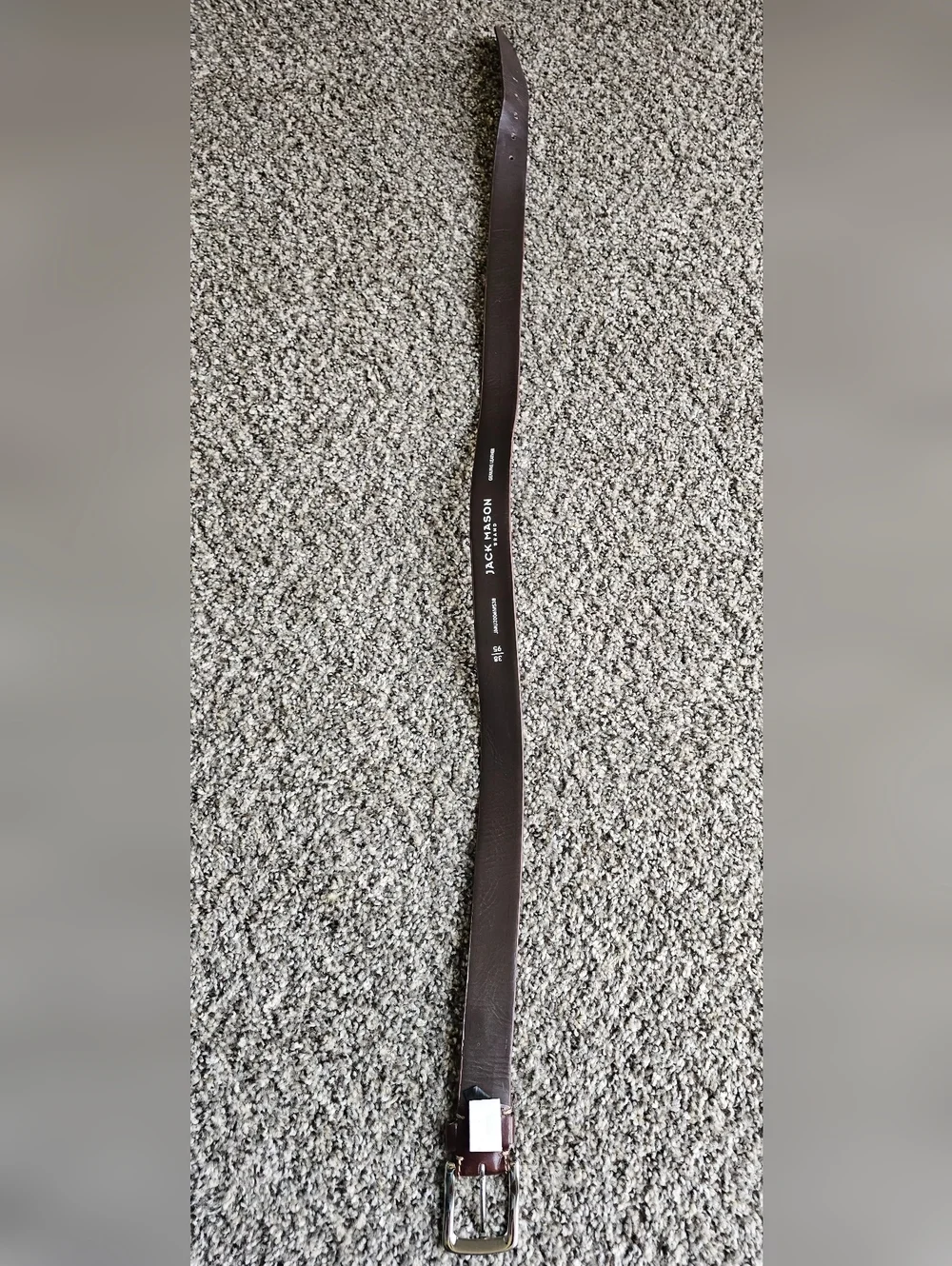 Jack Mason Brand Brown Leather Belt
